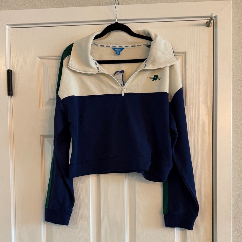 NWT PRINCE Colorblock Half Zip Pullover XXL